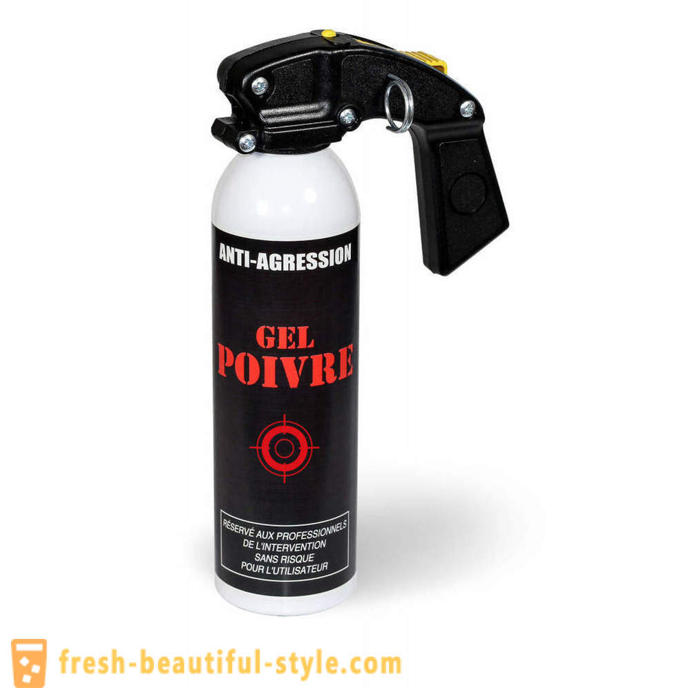 Gas spray voor zelfverdediging: een overzicht van de beste modellen, tips over het kiezen, instructie, verantwoording