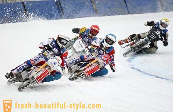 Ice speedway: wat is deze sport? Geschiedenis, motorfietsen kampioenschappen