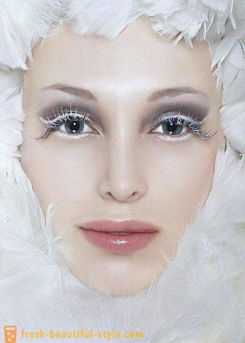 Make-up Snow Queen: opties make-up en foto