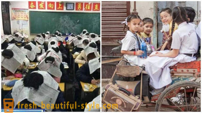 Strange tradities in verschillende landen scholen
