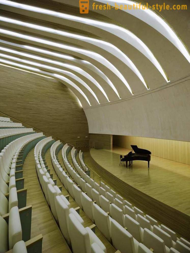 De buitengewone architectuur van de opera in Valencia