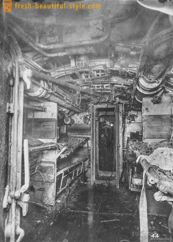 Griezelig interieurs wrak van de Eerste Wereldoorlog