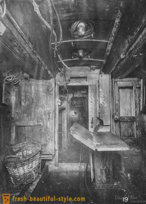 Griezelig interieurs wrak van de Eerste Wereldoorlog