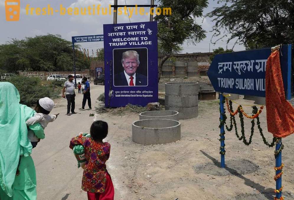 Village worden vernoemd naar Trump in ruil voor toiletten