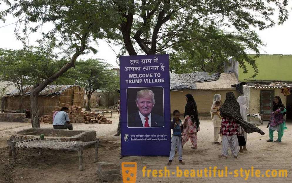 Village worden vernoemd naar Trump in ruil voor toiletten