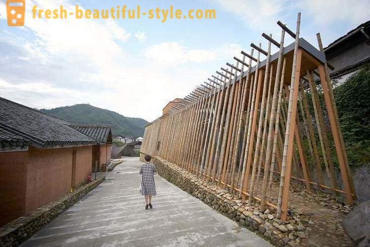 China heeft de stad van bamboe gebouwd