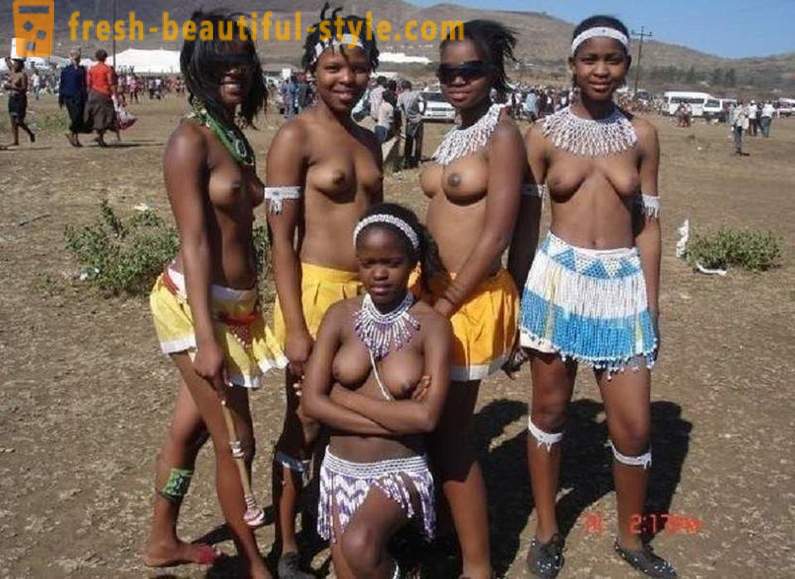De parade van de maagden in Swaziland in 2017
