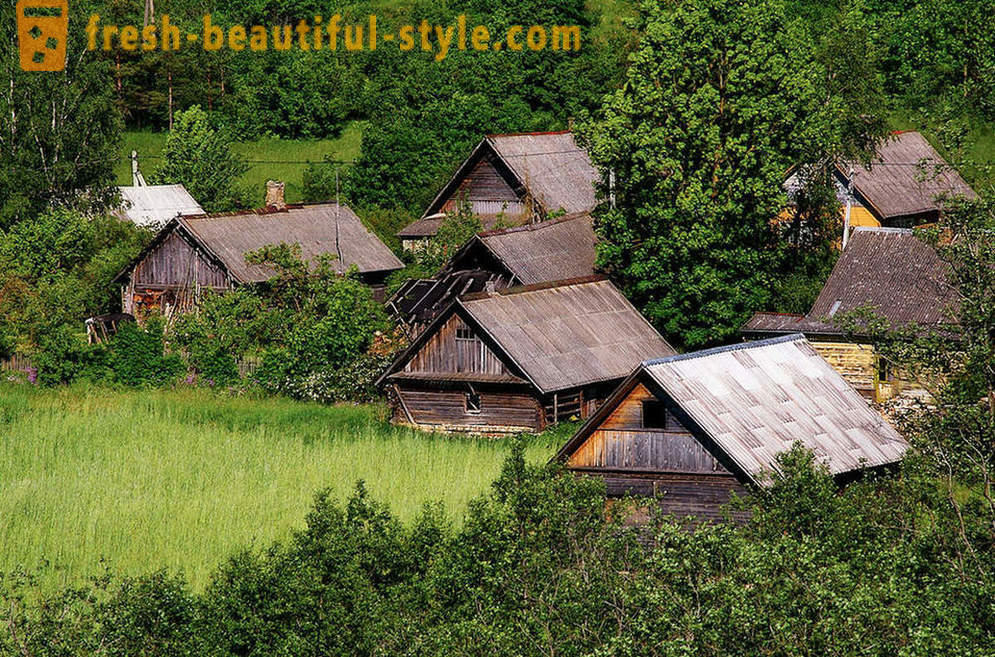 De schoonheid van de wereld van de lege dorpen