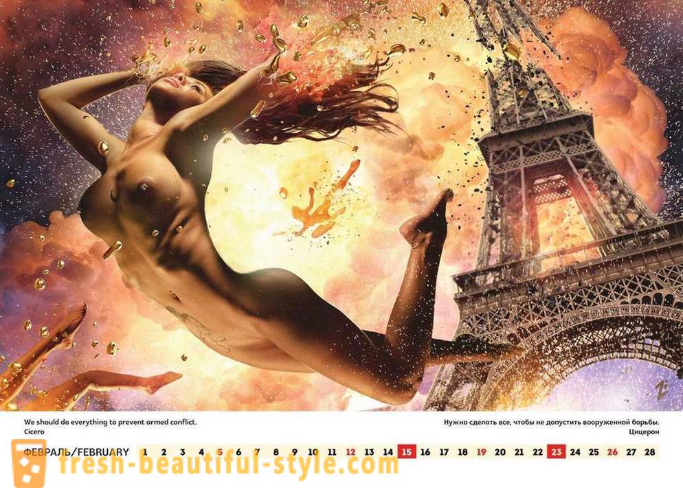 Showman Lucky Lee vrijgegeven een erotische kalender, waarin wordt opgeroepen tot Rusland naar Amerika en de wereld