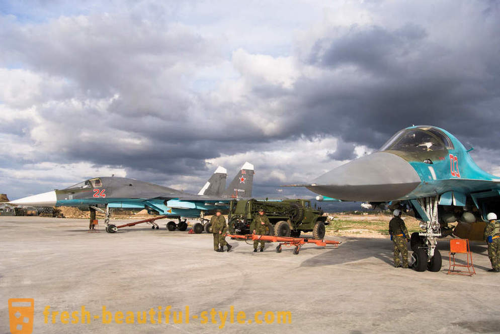 Russische luchtmacht Aviation Base in Syrië
