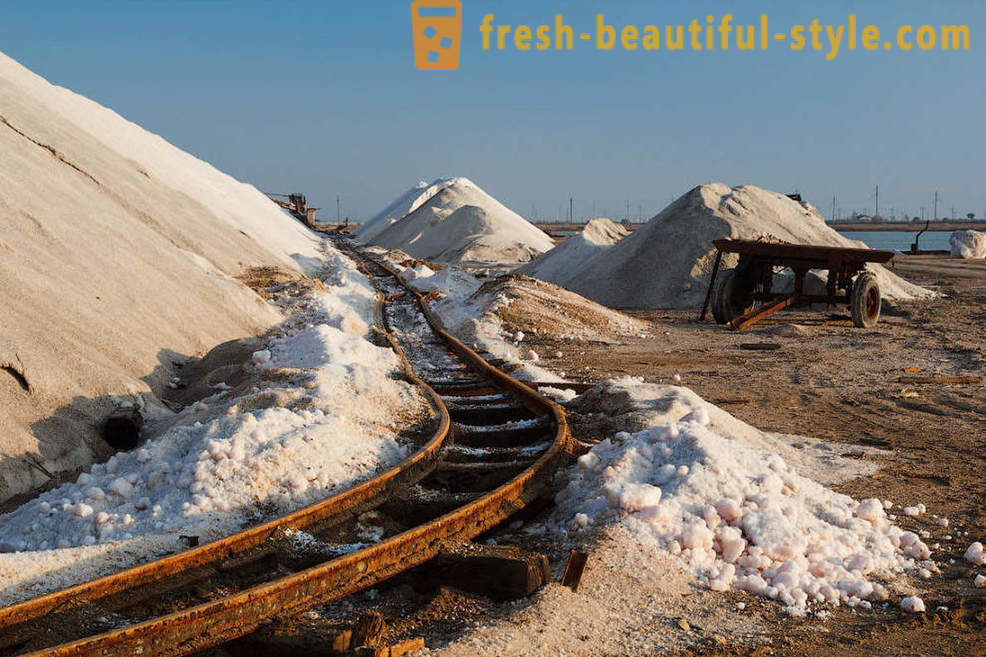 Zoals ontgonnen zout in de Krim