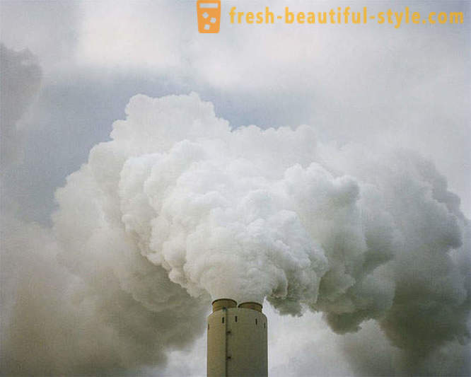 Industriële emissie schoonheid