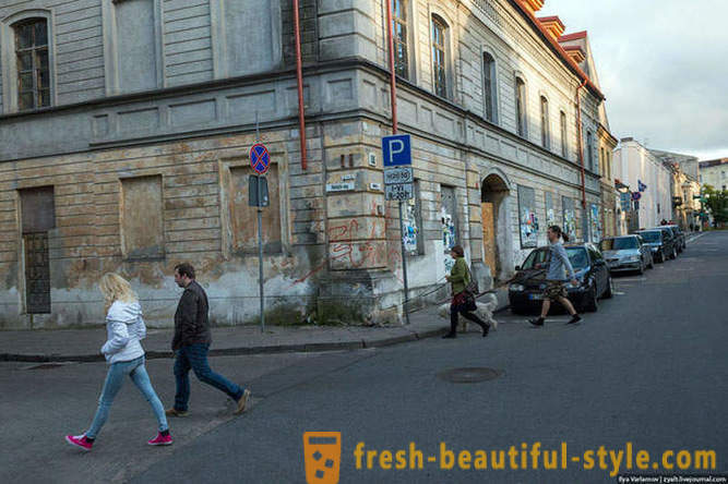 Loop door de goede en slechte Vilnius