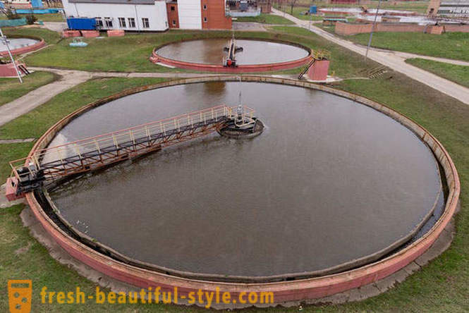 Zoals het gezuiverde afvalwater in Moskou