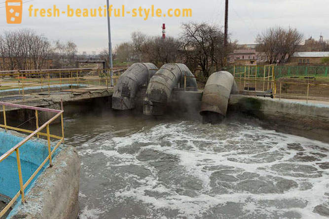Zoals het gezuiverde afvalwater in Moskou