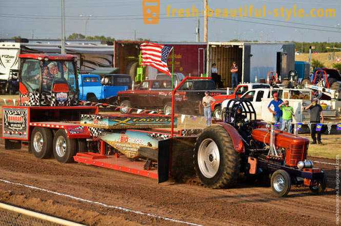 Tractoren op steroïden of race in Texas