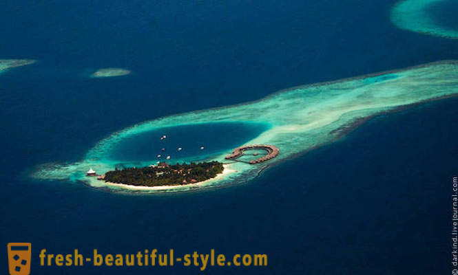 Vliegen over de Malediven per watervliegtuig