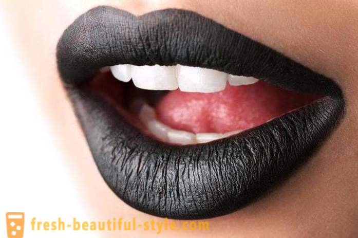 Zwarte lipstick - een modern beauty-trend voor fashionista's