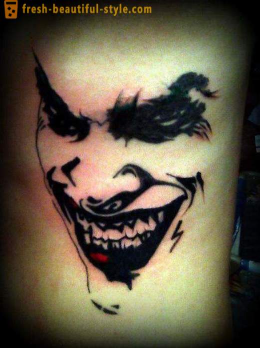 Joker Tattoo: symbolen en foto's