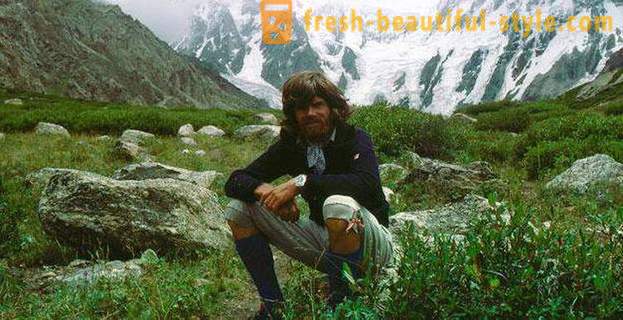 Bergbeklimmen legende Reinhold Messner: biografie