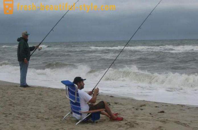 Die aan een stoel om te vissen kiezen?