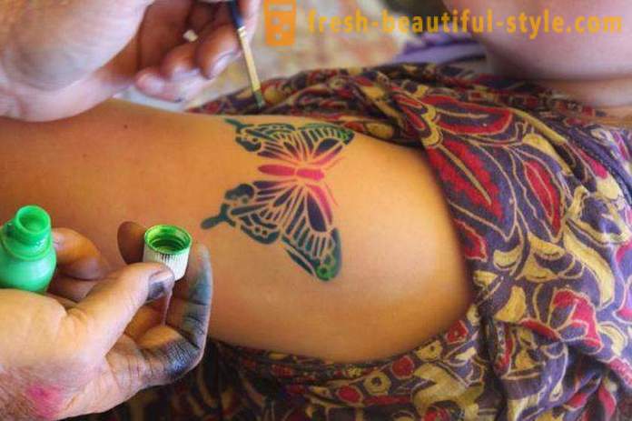 Tijdelijke tatoeages voor 3 maanden zonder het gebruik van henna en de toepassing ervan
