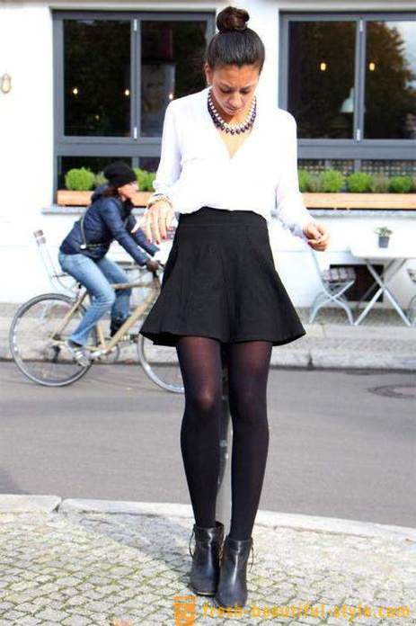 Zwarte rok is terug in de mode. Style rok. Van wat te dragen?