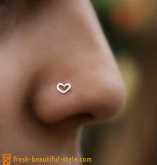 Hoe kunt u uw neus doorboren. Nose Piercing: foto