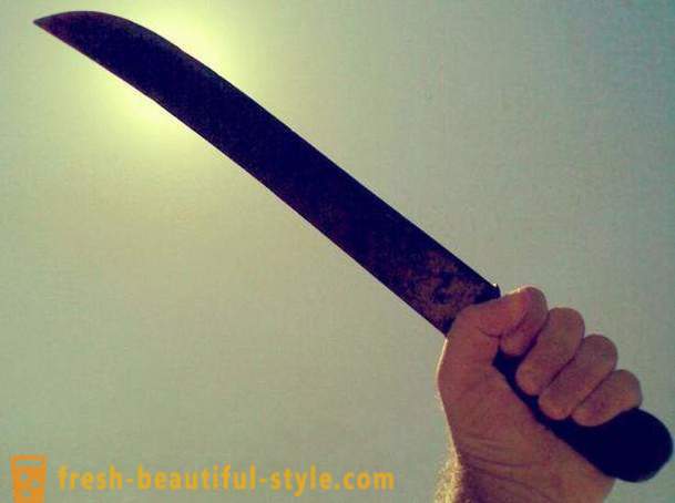 Hoe maak je een machete (mes) met zijn eigen handen te maken?