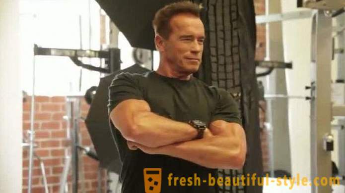 Methoden van spiermassa: druk Arnold