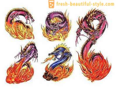 Dragon: De waarde van de tattoo ontwerpen en schetsen. Hoe maak je een draak tattoo kiezen?