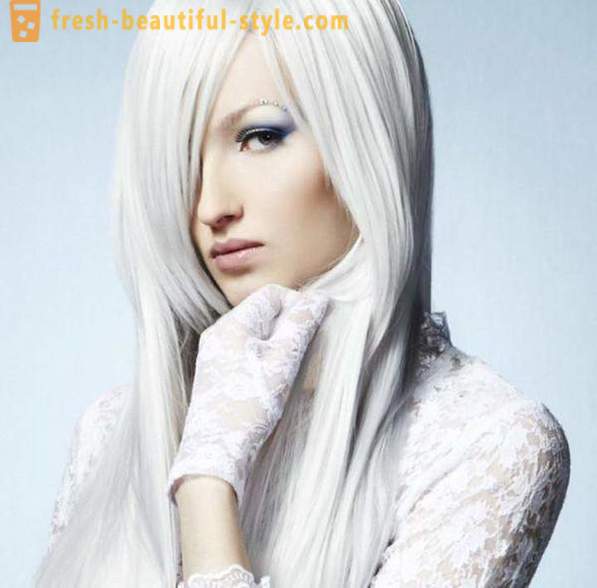 Wit haar. kleuring en Care Tips