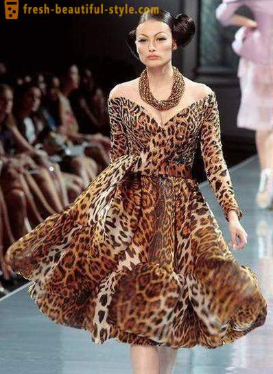 Leopard jurk: wat te dragen en hoe om te dragen?